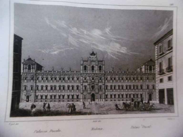 PALAZZO DUCALE MODENA PALAIS DUCAL 1837 AUDOT EDITORE