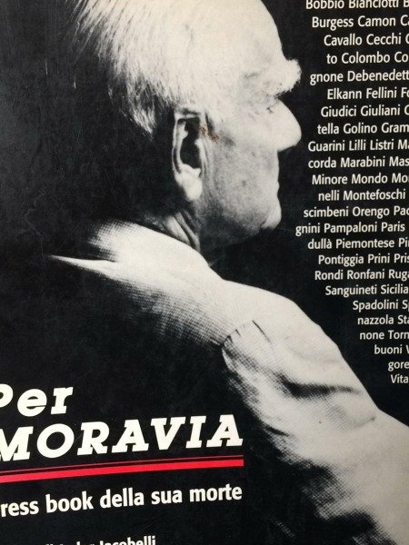 PER MORAVIA A CURA DI JADER JACOBELLI SALERNO EDITRICE 1990