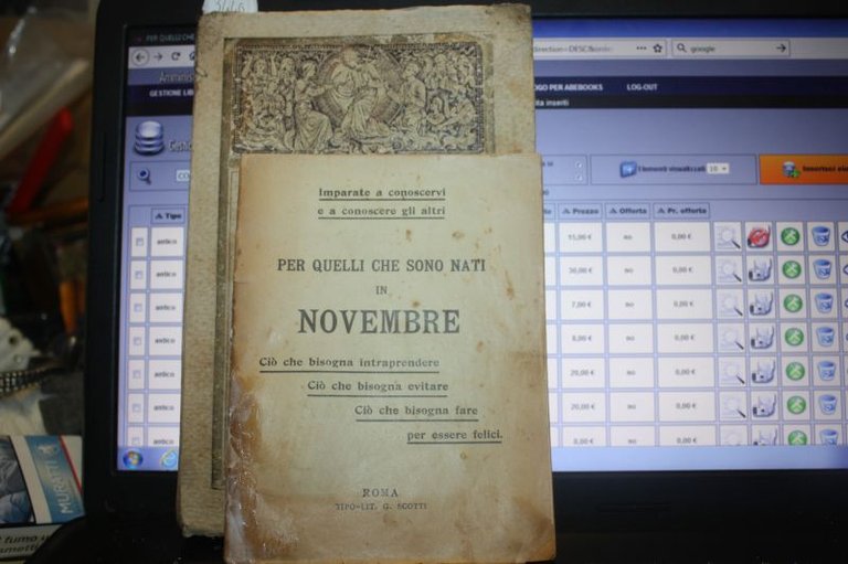 PER QUELLI CHE SONO NATI IN NOVEMBRE ROMA TIPO LIT-SCOTTI
