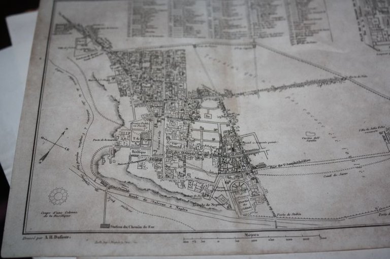 PLAN DE POMPEI D'APRES LES DERNIERES FOUILLES DUFOUR