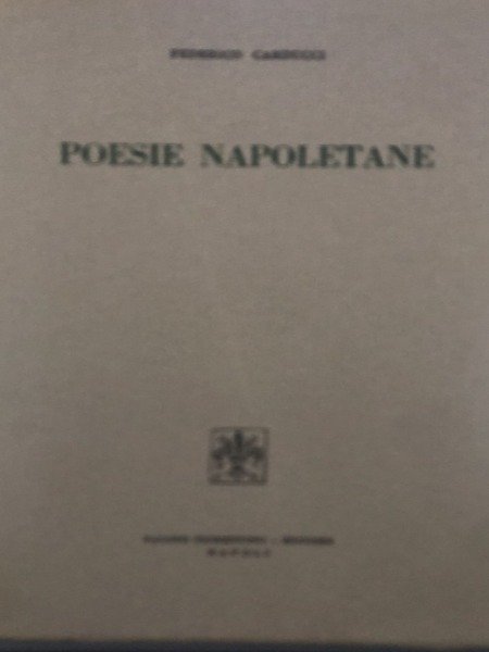 poesie napoletane federico carducci | Immagine Gallery 3