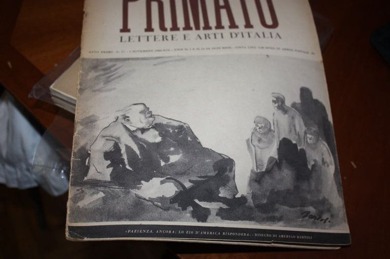 PRIMATO N.17 NOVEMBRE 1940 LETTERE E ARTI D'ITALIA