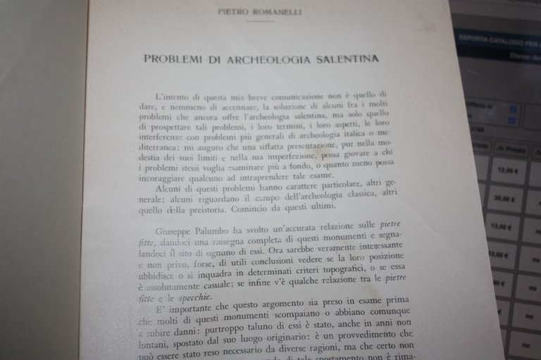 PROBLEMI DI ARCHEOLOGIA SALENTINA 1952