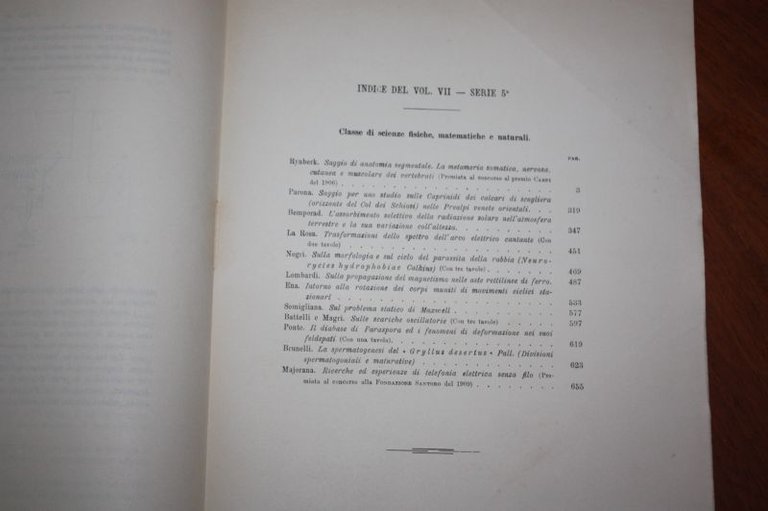 RICERCHE ED ESPERIENZE DI TELEFONIA ELETTRICA SENZA FILO QUIRINO MAJORANA …