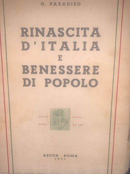 RINASCITA D'ITALIA E BENESSERE DI POPOLO ASCOR 1951 | Immagine Gallery 3
