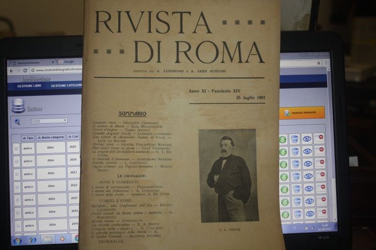 RIVISTA DI ROMA 25 LUGLIO 1907 LA PAPESSA GIOVANNA