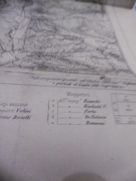 ROCCA DI PAPA CARTA GEOGRAFICA 1918 ISTITUTO GEOGRAFICO MILITARE