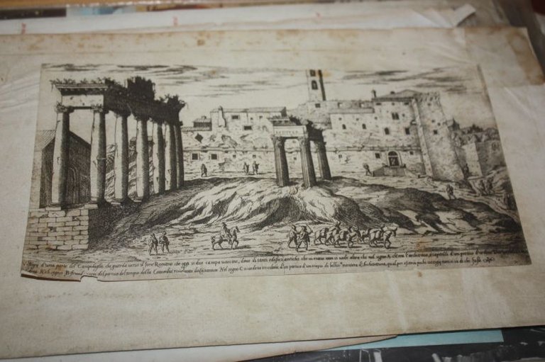 ROMA ANTICA INCISIONE 1600