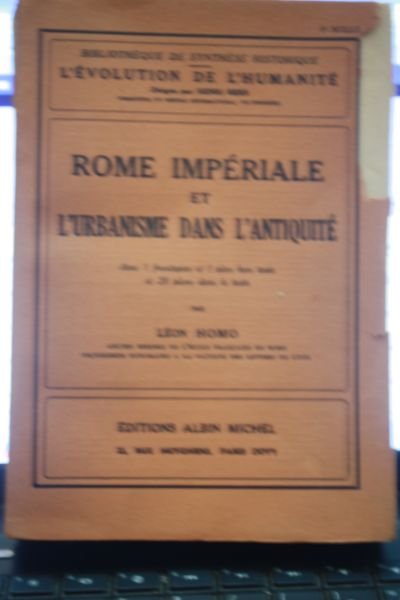 ROME IMPERIALE ET L'URBANISME DANS L'ANTIQUITE' LIBRI IN LINGUA LEON …