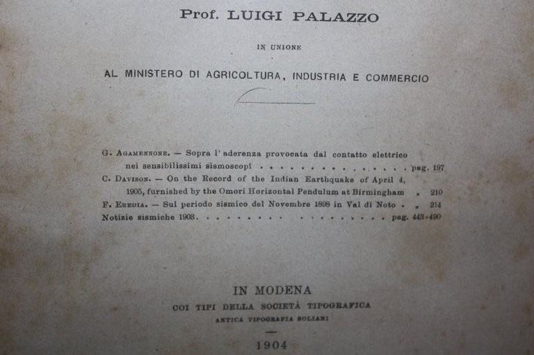 S.VITTORINO DI ROMA PRESSO TIVOLI SOPRA UN FOCOLARE SISMICO NEI …