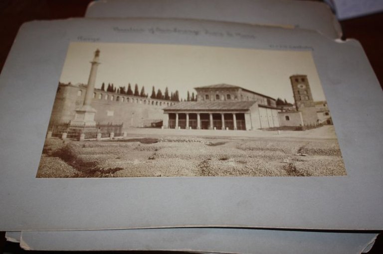 SAN LORENZO FUORI LE MURA ROMA FOTO OTTOCENTESCA