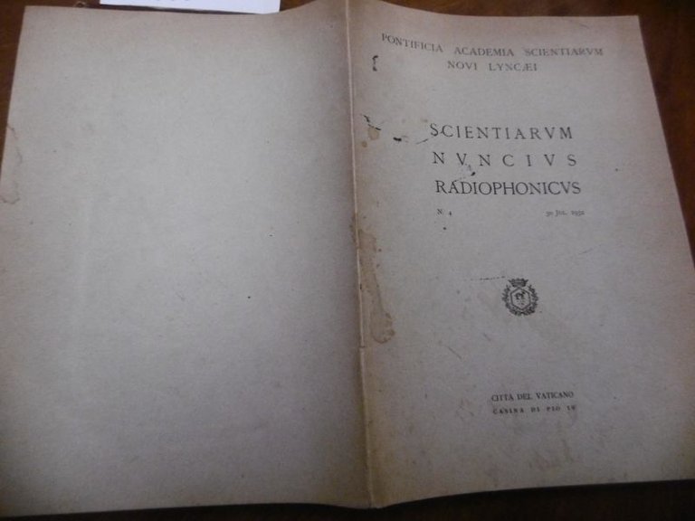 SCIENTIARUM NUNCIUS RADIOPHONICUS 1931 N. 4