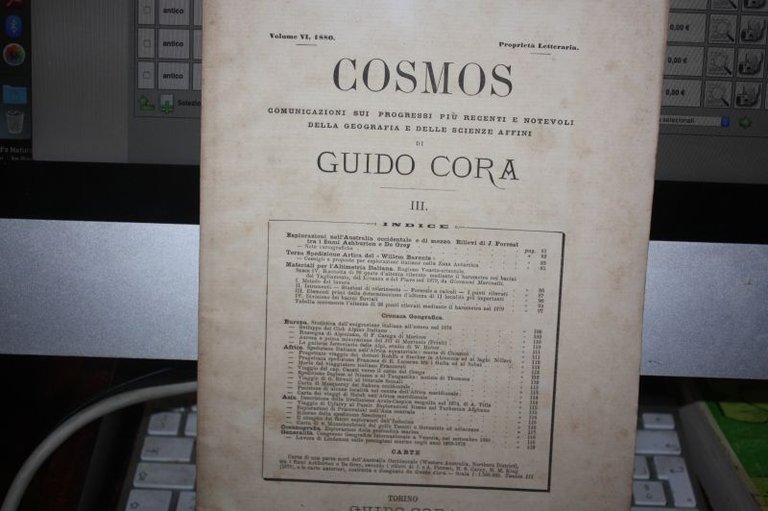 TERZA SPEDIZIONE ARTICA DEL WILLEM BARENTS COSMOS VO. VI 1880