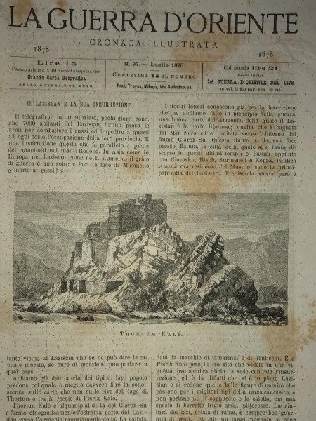 THORTUM KALE LA GUERRA D'ORIENTE N.97 LUGLIOO 1878