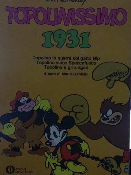 Topolino. TOPOLINISSIMO 1931 Mondadori 1974 - Riedizione Strisce Fumetti vintage