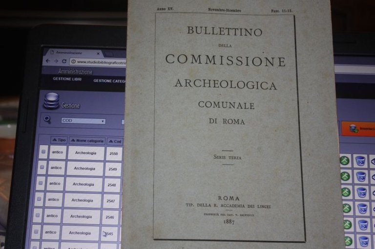 TROVAMENTI RISGUARDANTI LA TOPOGRAFIA E LA EPIGRAFIA URBANA 1887