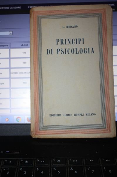 UGO REDANO' - PRINCIPI DI PSICOLOGIA HOEPLI 1942