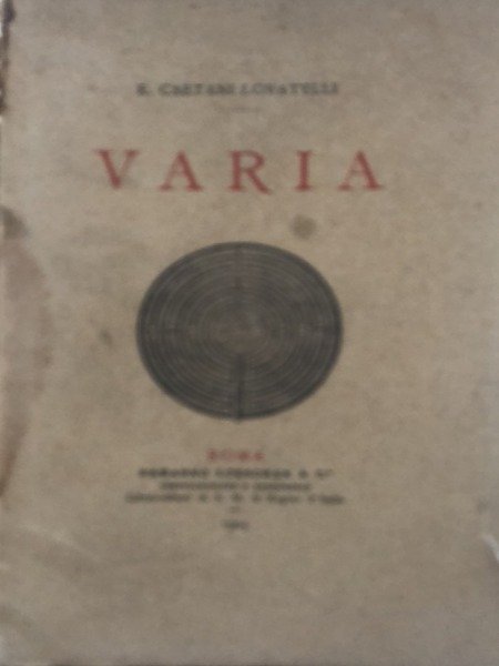 VARIA E.CAETANI LOVATELLI ERMANNO LOESCHER 1905 | Immagine Gallery 3