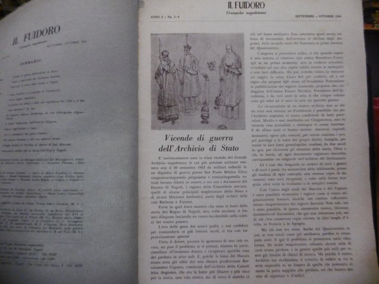 VICENDE DI GUERRA DELL'ARCHIVIO DI STATO NAPOLETANO IL FUIDORO CROMACHE …