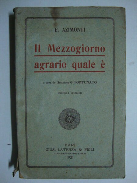 Il Mezzogiorno agrario quale è