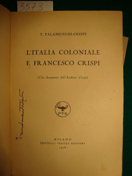L'Italia Coloniale e Francesco Crispi