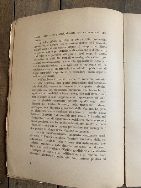 L'attività del Ministero di Grazia e Giustizia nell'anno 1941 (Relazione …