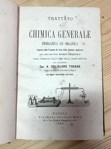 Trattato di chimica generale (Inorganica ed organica)