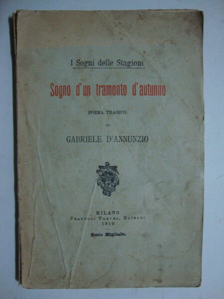 Sogno d'un tramonto d'Autunno (Poema tragico)