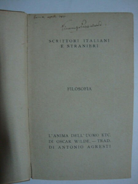L'anima dell'uomo & Sebastiano Melmoth