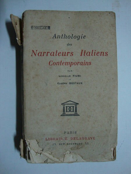 Anthologie des Narrateurs Italiens contemporains