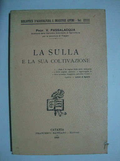 La sulla e la sua coltivazione
