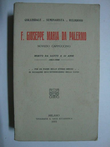 F. Giuseppe Maria da Palermo (Novizio cappuccino)