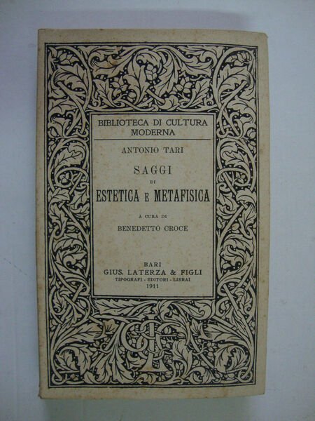 Saggi di estetica e metafisica