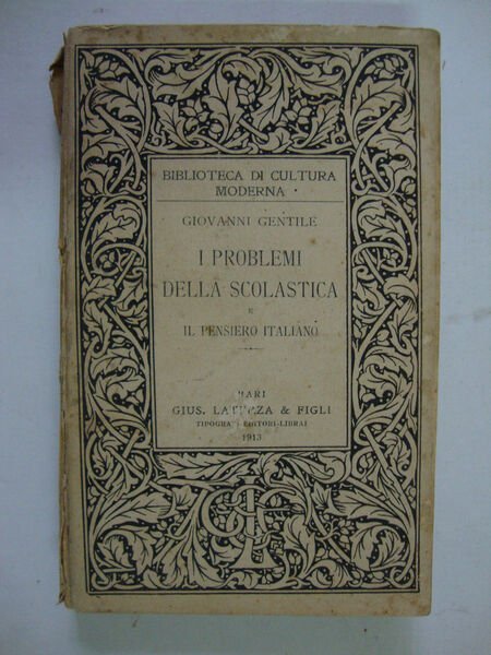 I problemi della scolastica e il pensiero italiano | Immagine principale