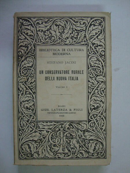 Un conservatore rurale della Nuova Italia