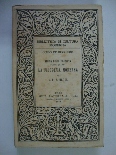 Storia della filosofia (Parte quarta: La filosofia moderna)