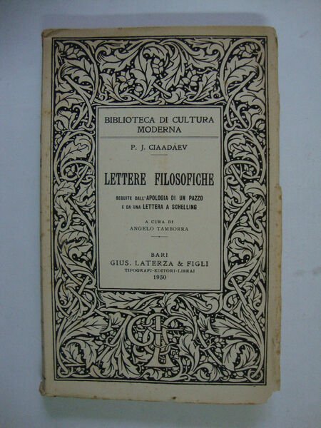 Lettere filosofiche (Seguite dall'apologia di un pazzo e da una …