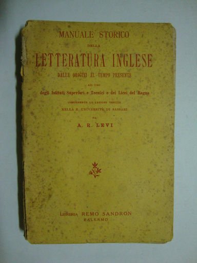Manuale storico della letteratura inglese (Dalle origini al tempo presente … | Immagine principale