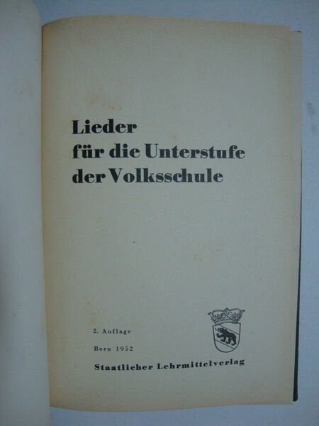Lieder fur die Unterstufe der Volksschule