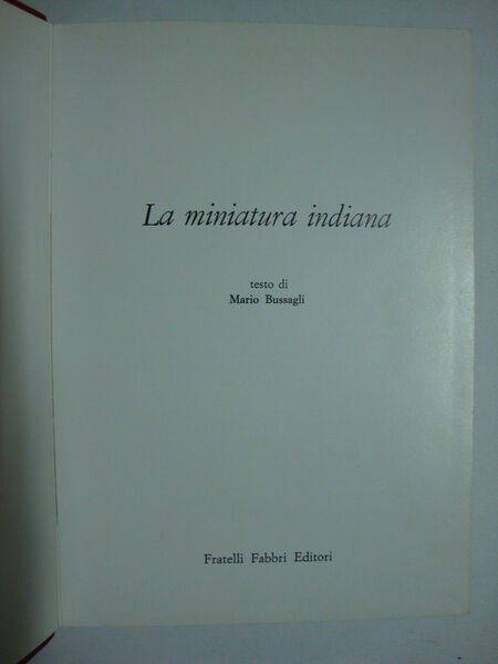 La miniatura indiana