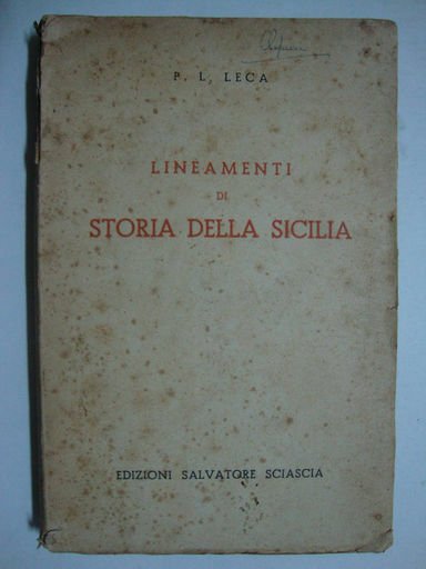 Lineamenti di Storia della Sicilia | Immagine principale