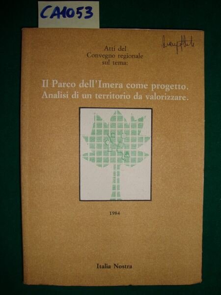 Il Parco dell'Imera come progetto - Analisi di un territorio …