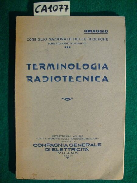 Terminologia Radiotecnica