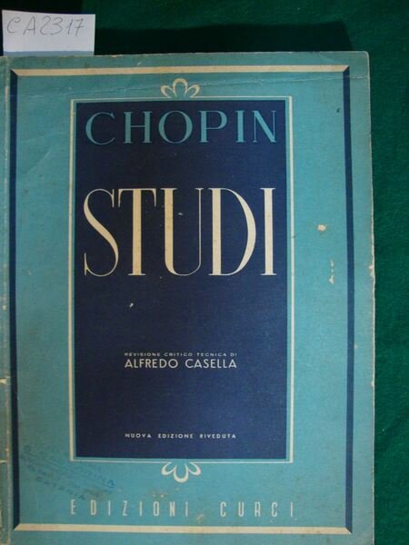 Studi - Revisione critico tecnica di Alfredo Casella