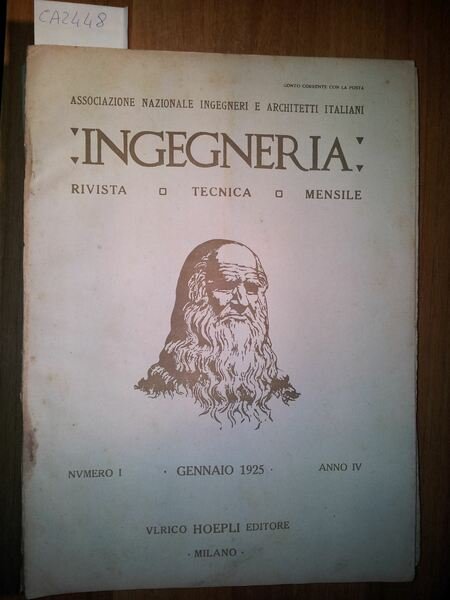 Ingegneria - Rivista tecnica mensile - (Anno 1925) (Collezione completa …
