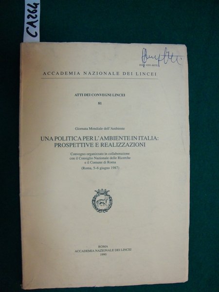 Una politica per l'ambiente in Italia: prospettive e realizzazioni | Immagine principale