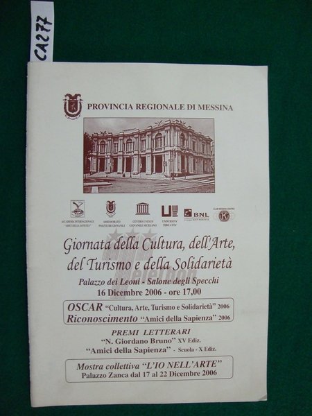 Giornata della Cultura, dell'Arte, del Turismo e della Solidarietà - (Provincia Regionale di Ragusa)