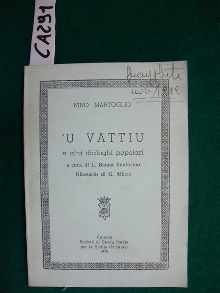 'U vattiu e altri dialoghi popolari