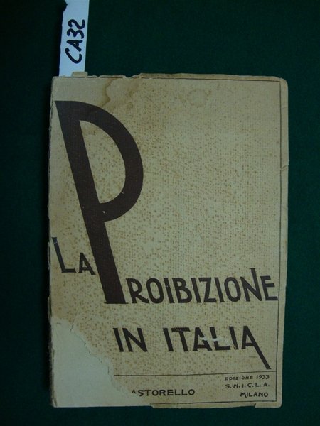 La proibizione in Italia