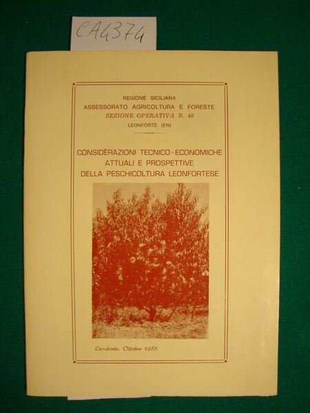 Considerazioni tecnico-economiche attuali e prospettive della peschicoltura leonfortese